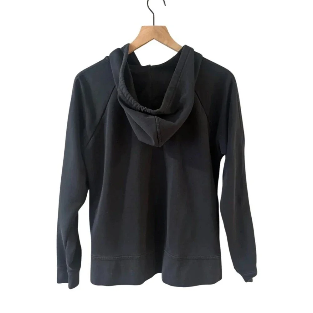 Nike Women's Black Full-Zip Hoodie With Logo Tape Vents